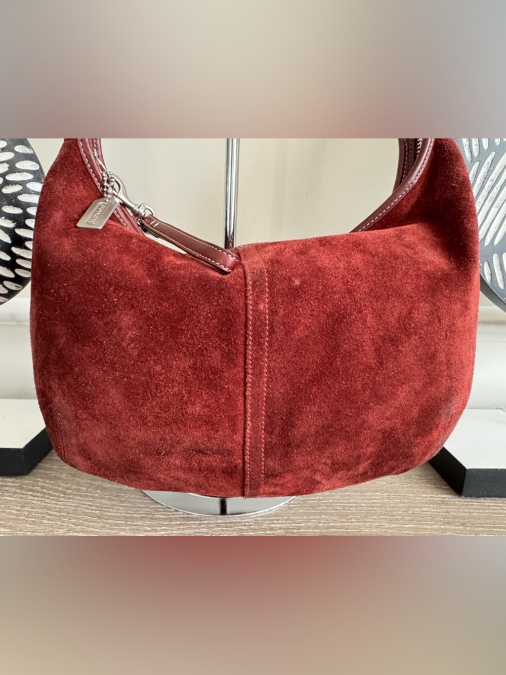 Vintage Coach Suede Ergo Shoulder Hobo Bag - Picture 8 of 16